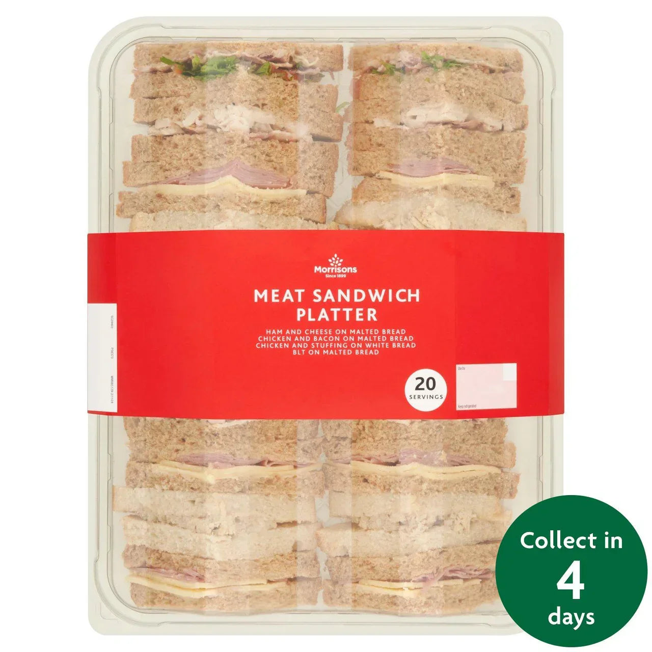 FTO Cooked Meat Sandwich Platter (20 Pieces) - Eat On Same Day