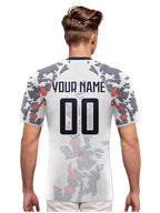Men's/Women's England Jersey / Custom graphic printed football / Personalized name and number / Authentic sports football / Breathable polyester V-neck / Inspired by the England flag / Ideal gift for practice football matches