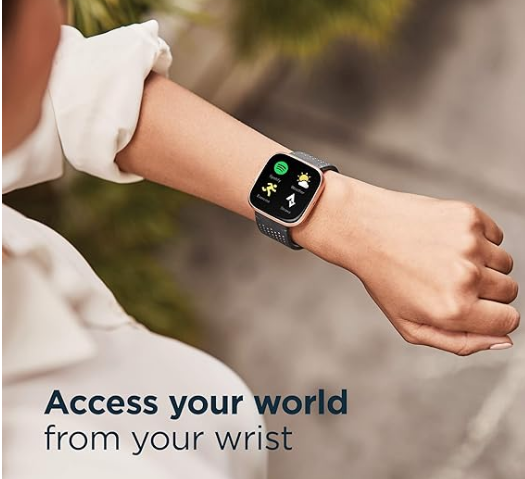 Fitbit Versa 2 Health & Fitness Smartwatch with Voice Control, Sleep Score & Music