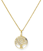 9ct Gold Tree of Life Pendant Necklace