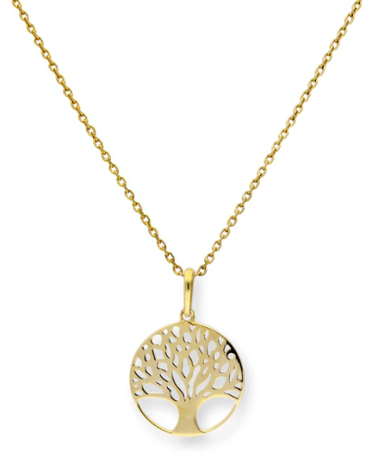 9ct Gold Tree of Life Pendant Necklace