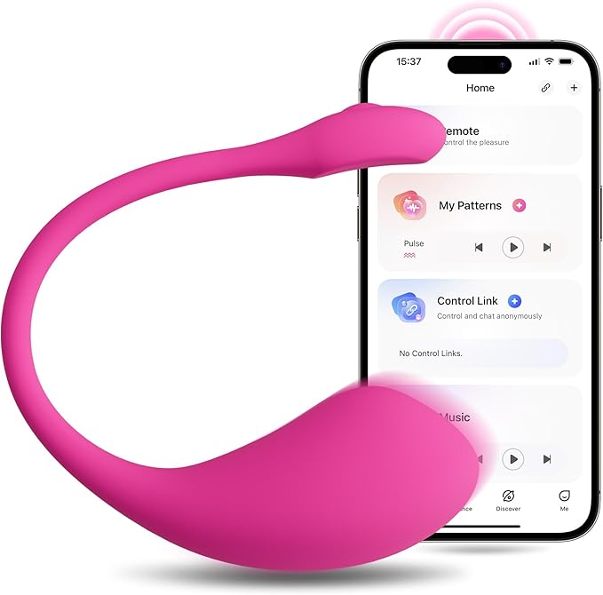 LOVENSE Lush 2 G Spot Vibrator with App Remote Control, Long Distance Vibrator, Wearable Sex Toy for Women, Adult Sex Toys with 10000+ Custom Vibration Modes