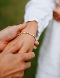 Gold Bracelets for Women Gifts with Lab-Grown Moissanite|D Clolor VVS1 Clarity 3EX Cut|S925 Sterling Silver Plated 14K Gold Stackable Non Tarnish