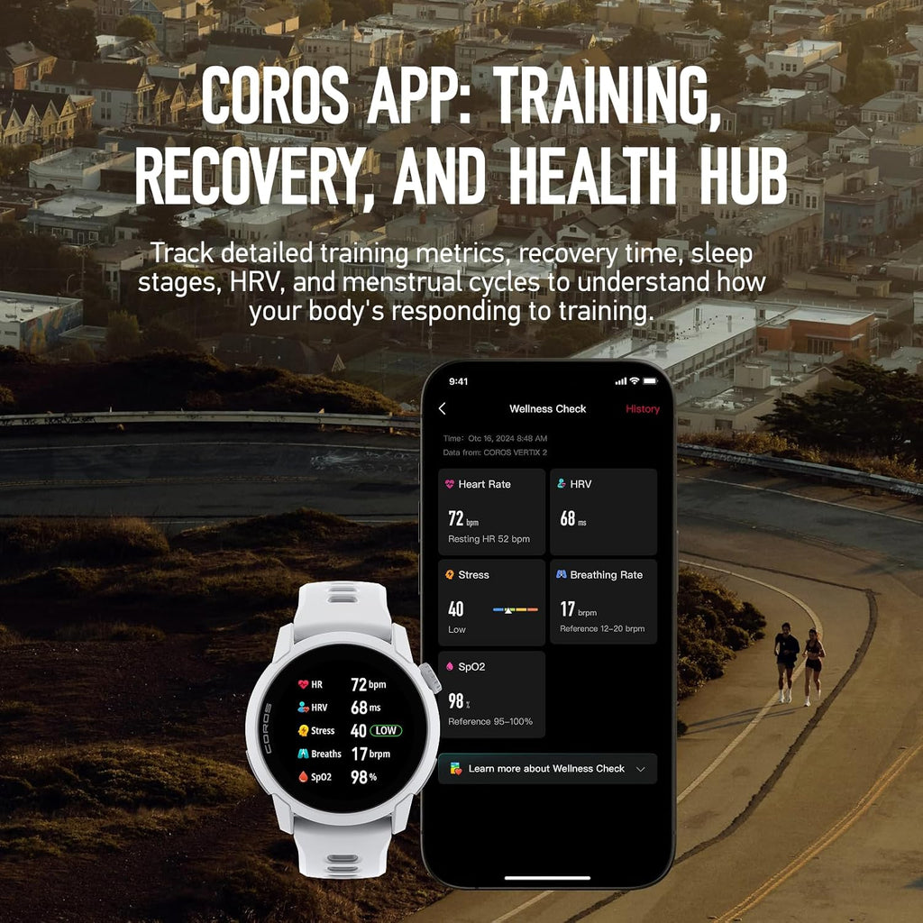 COROS PACE 4 Ultralight Sport GPS Watch, 1.2" AMOLED Touchscreen Running Watch, 19 days of daily use, Voice Features, Advanced Training Tools, Accurate GPS, Heart Rate Monitor(Silicone, White)