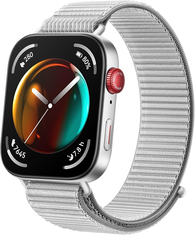HUAWEI WATCH FIT 3 Smartwatch for men women, iOS & Android, Up to 10 Days Battery Life, Bluetooth Calls, GPS Smartwatch, Aluminum Case, AMOLED Display, Health&Fitness Tracker, Black Strap