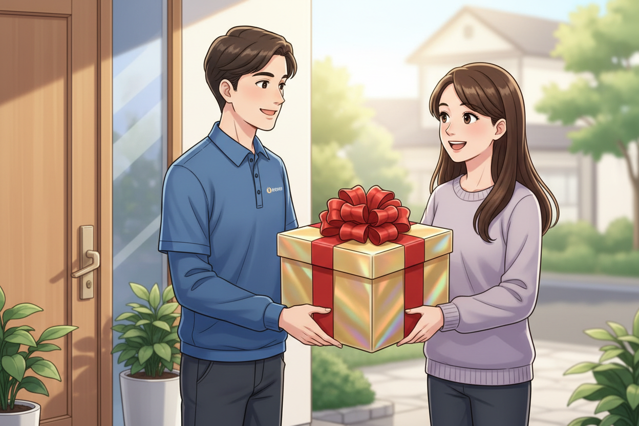 快递帮你把礼物送到女神手里