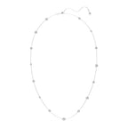 Swarovski Silver Una Angelic White Round Cut Necklace