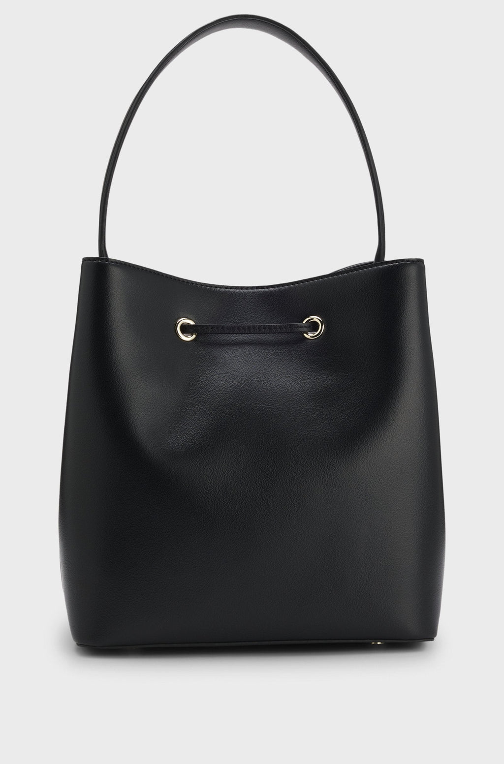 Bucket bag in faux leather