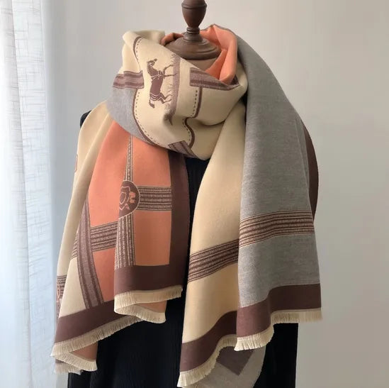 Lemon Daisy Accessories Horse Print Wrap Scarf Shawl