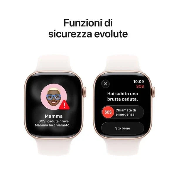 Apple Series 11 42mm Waterproof Smart Watch GPS + Cellular (2025) Rose Gold S/M